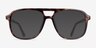 Gale Tortoise PlasticEyeglass Frames from EyeBuyDirect, with Tinted Lenses