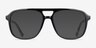 Gale Black PlasticEyeglass Frames from EyeBuyDirect, with Tinted Lenses