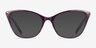 Harper Clear Purple AcetateEyeglass Frames from EyeBuyDirect, with Tinted Lenses