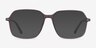 Logan Brun AcétateMontures de lunettes de vue d'EyeBuyDirect, Avec des Verres Teintés