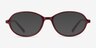 Aldis Burgundy PlastiqueMontures de lunettes de vue d'EyeBuyDirect, Avec des Verres Teintés