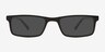 Arcade Black PlasticEyeglass Frames from EyeBuyDirect, with Tinted Lenses