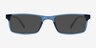 Arcade Clear Blue PlasticEyeglass Frames from EyeBuyDirect, with Tinted Lenses