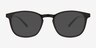 Blaire Noir PlastiqueMontures de lunettes de vue d'EyeBuyDirect, Avec des Verres Teintés