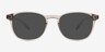 Blaire Clear Gray PlastiqueMontures de lunettes de vue d'EyeBuyDirect, Avec des Verres Teintés