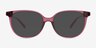 Braylin Clear Purple PlastiqueMontures de lunettes de vue d'EyeBuyDirect, Avec des Verres Teintés