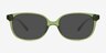 Ferb Clear Green PlastiqueMontures de lunettes de vue d'EyeBuyDirect, Avec des Verres Teintés