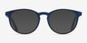 Bubbles Blue PlasticEyeglass Frames from EyeBuyDirect, with Tinted Lenses