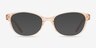 Alani Brun PlastiqueMontures de lunettes de vue d'EyeBuyDirect, Avec des Verres Teintés