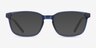 Delle Bleu PlastiqueMontures de lunettes de vue d'EyeBuyDirect, Avec des Verres Teintés