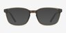 Delle Gris PlastiqueMontures de lunettes de vue d'EyeBuyDirect, Avec des Verres Teintés
