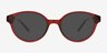 Eden Burgundy PlastiqueMontures de lunettes de vue d'EyeBuyDirect, Avec des Verres Teintés