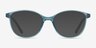 Dollop Vert PlastiqueMontures de lunettes de vue d'EyeBuyDirect, Avec des Verres Teintés