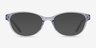 Alani Blue PlasticEyeglass Frames from EyeBuyDirect, with Tinted Lenses