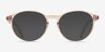 Halo Clear Pink PlasticEyeglass Frames from EyeBuyDirect, with Tinted Lenses