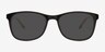 Hayden Noir PlastiqueMontures de lunettes de vue d'EyeBuyDirect, Avec des Verres Teintés