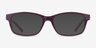 Haley Violet PlastiqueMontures de lunettes de vue d'EyeBuyDirect, Avec des Verres Teintés