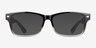 Hobbs Clear Gray PlasticEyeglass Frames from EyeBuyDirect, with Tinted Lenses