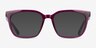 Helena Purple Red PlasticEyeglass Frames from EyeBuyDirect, with Tinted Lenses