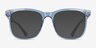 Rowen Clear Blue PlasticEyeglass Frames from EyeBuyDirect, with Tinted Lenses