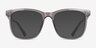 Rowen Clear Gray PlasticEyeglass Frames from EyeBuyDirect, with Tinted Lenses
