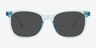 Hopper Clear Blue PlastiqueMontures de lunettes de vue d'EyeBuyDirect, Avec des Verres Teintés