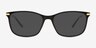 Marty Noir MétalMontures de lunettes de vue d'EyeBuyDirect, Avec des Verres Teintés