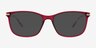 Marty Clear Burgundy MetalEyeglass Frames from EyeBuyDirect, with Tinted Lenses