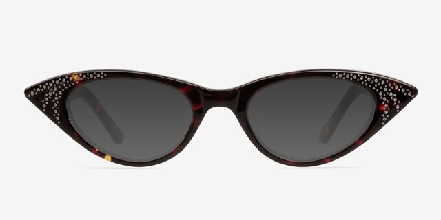 Rock! Deborah Tortoise AcetateEyeglass Frames from EyeBuyDirect, with Tinted Lenses