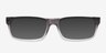Garden Grey & Clear PlasticEyeglass Frames from EyeBuyDirect, with Tinted Lenses