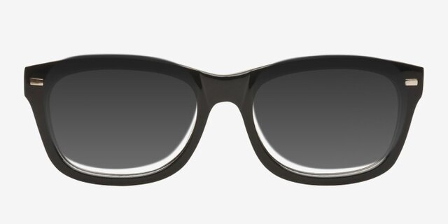 GAF-110194 Black AcetateEyeglass Frames from EyeBuyDirect, with Tinted Lenses