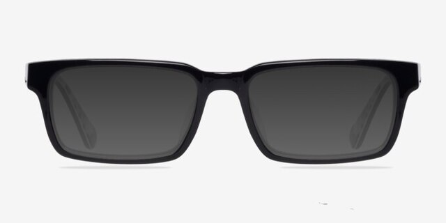 Dalles Black & Camouflage AcetateEyeglass Frames from EyeBuyDirect, with Tinted Lenses