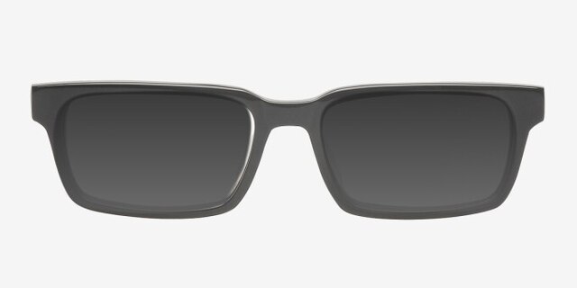 Dalles Noir AcétateMontures de lunettes de vue d'EyeBuyDirect, Avec des Verres Teintés