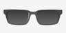 Dalles Noir AcétateMontures de lunettes de vue d'EyeBuyDirect, Avec des Verres Teintés