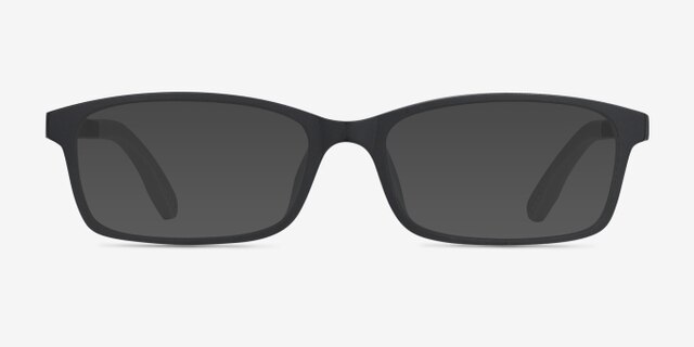 Corvallis Black PlasticEyeglass Frames from EyeBuyDirect, with Tinted Lenses