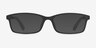 Corvallis Black PlasticEyeglass Frames from EyeBuyDirect, with Tinted Lenses