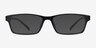Madras Black PlasticEyeglass Frames from EyeBuyDirect, with Tinted Lenses