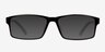 Bandon Black PlasticEyeglass Frames from EyeBuyDirect, with Tinted Lenses