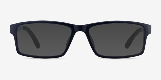 Bandon Navy PlasticEyeglass Frames from EyeBuyDirect, with Tinted Lenses