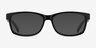 Kyle Noir AcétateMontures de lunettes de vue d'EyeBuyDirect, Avec des Verres Teintés