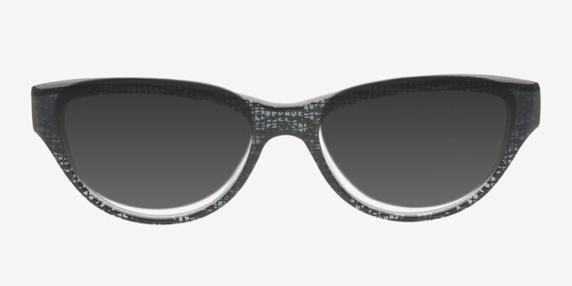 Alexa Gray AcetateEyeglass Frames from EyeBuyDirect, with Tinted Lenses
