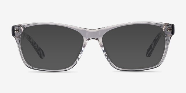 Alivia Gray & Clear AcetateEyeglass Frames from EyeBuyDirect, with Tinted Lenses