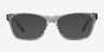 Alivia Gray & Clear AcetateEyeglass Frames from EyeBuyDirect, with Tinted Lenses