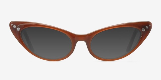Alondra Brown AcetateEyeglass Frames from EyeBuyDirect, with Tinted Lenses