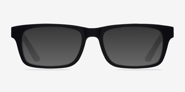 Emory Black AcetateEyeglass Frames from EyeBuyDirect, with Tinted Lenses