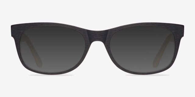 Panama Black AcetateEyeglass Frames from EyeBuyDirect, with Tinted Lenses