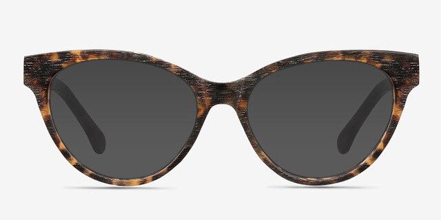 Jane Birkin Brown & Tortoise AcetateEyeglass Frames from EyeBuyDirect, with Tinted Lenses