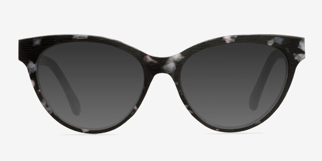 Jane Birkin Gray Tortoise Wood-textureEyeglass Frames from EyeBuyDirect, with Tinted Lenses