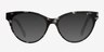 Jane Birkin Gray Tortoise Wood-textureEyeglass Frames from EyeBuyDirect, with Tinted Lenses