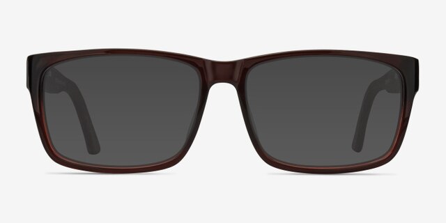Lexington Brown Wood-textureEyeglass Frames from EyeBuyDirect, with Tinted Lenses